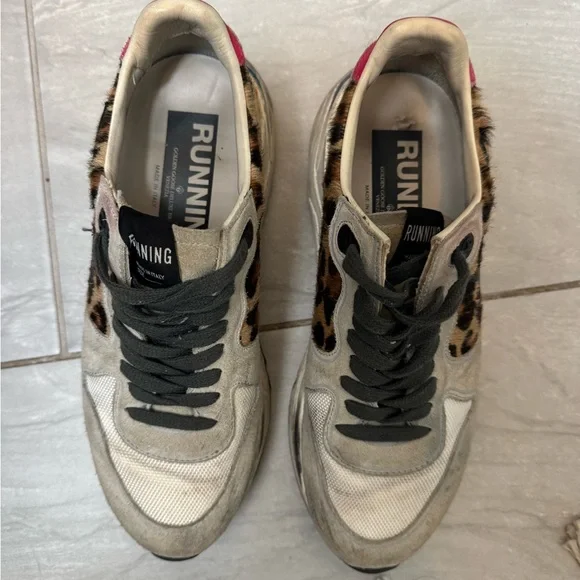 Golden Goose Women's Leopard Print Sneakers - Picture 6 of 7